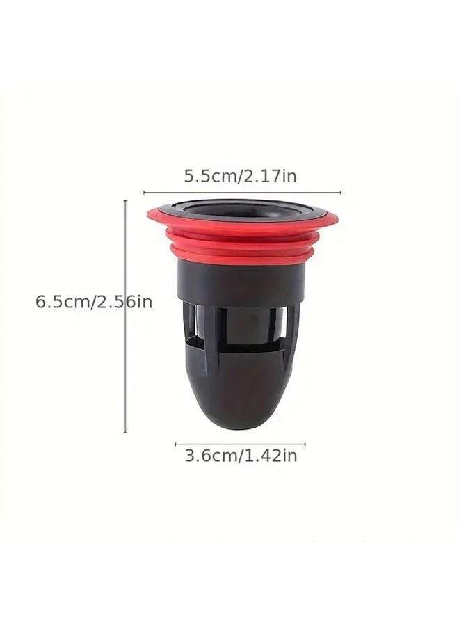 White Plastic Drain Core Silicone Seal For Toilet Bathroom Floor Sewer Pest Water Seal - Image 3